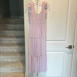 Lavender Sleeveless Maxi Dress